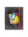 Tradineur - Carpeta / Archivador de los Vengadores de cartón resistente, con 4 anillas de metal, ideal para el curso escolar. Me