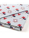 Tradineur - Carpeta de logos de Minnie Mouse, de cartón resistente, con solapas y 2 gomas, ideal para el curso escolar. Medidas