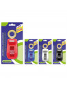 Tradineur - Set de portarrollos con cinta adhesiva, incluye 2 rollos de 18 m x 12 mm, dispensador de celo rellenable para escuel