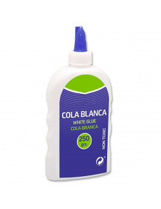Tradineur - Cola blanca multiusos con aplicador para manualidades, bricolaje, uso escolar, artesanía, pegar papel, cartón, mader