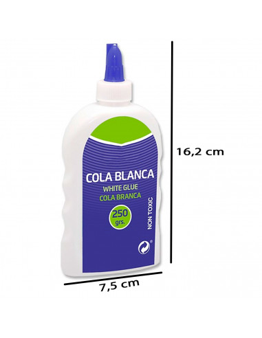 Tradineur - Cola blanca multiusos con aplicador para manualidades, bricolaje, uso escolar, artesanía, pegar papel, cartón, mader