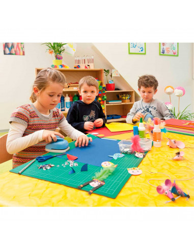 Tradineur - Cola blanca multiusos con aplicador para manualidades, bricolaje, uso escolar, artesanía, pegar papel, cartón, mader