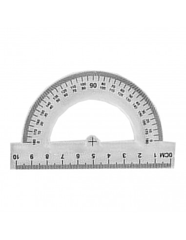 Tradineur - Set de 4 reglas - Dibujo técnico - Incluye: Regla 30 cm, escuadra 13 cm, cartabón 18 cm y transportador 10 cm.