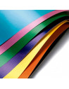 Tradineur - Pack de 40 papel charol - Ideal para que los niños hagan manualidades en la escuela y en el hogar. - 33 x 23 cm