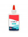 Tradineur - Pegamento escolar de 120 g - Cola blanca - Pega: Madera, papel, cartón, tejidos, cuero, corcho, etc. - Ideal pera us