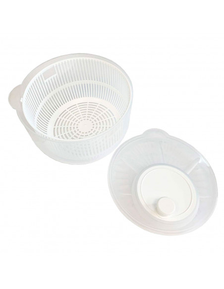 Tradineur - Centrifugadora de ensalada y verduras - Capacidad de 2,7 litros - Facil Manejo y sujecion segura - Apto para uso ali