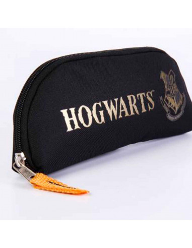 Tradineur - Estuche ideal para el curso escolar de Harry Potter con el logo de Hogwarts y cierre de cremallera. Medidas 23,5  x