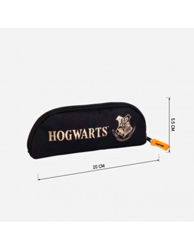 Tradineur - Estuche ideal para el curso escolar de Harry Potter con el logo de Hogwarts y cierre de cremallera. Medidas 23,5  x