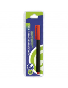 Tradineur - Rotulador permanente con punta fina, trazo 0,4 mm, universal, secado rápido, resistente al agua, material oficina (R