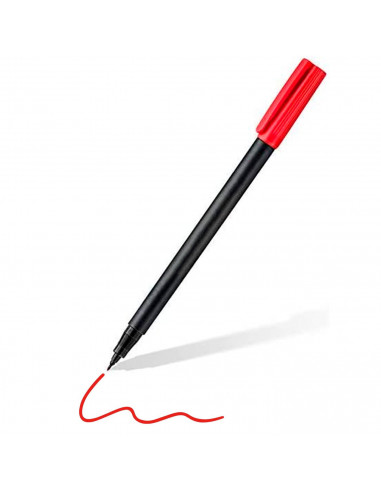 Tradineur - Rotulador permanente con punta fina, trazo 0,4 mm, universal, secado rápido, resistente al agua, material oficina (R
