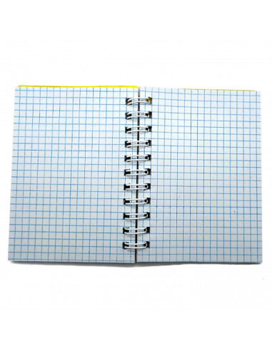 Tradineur - Pack de 8 Cuadernos/Libretas - Tapa dura (polipropileno) - Páginas cuadriculadas 4x4 - 80 páginas - 60 gr - Formato