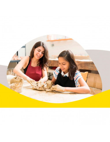 Tradineur - Pasta para modelar, arcilla flexible, suave y maleable, secado al aire, ideal para hacer manualidades, artesanía (Ma