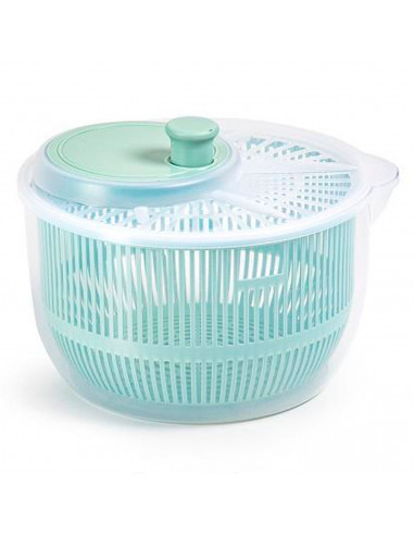 Tradineur - Centrifugadora de ensalada y verduras - Capacidad de 2,7 litros - Facil Manejo y sujecion segura - Apto para uso ali