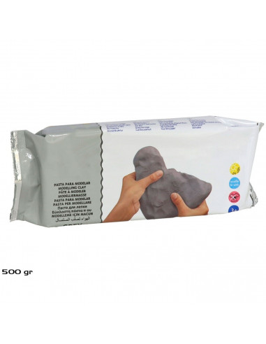 Tradineur - Pasta para modelar, arcilla suave, flexible y maleable, secado al aire, ideal para hacer manualidades, artesanía (Gr