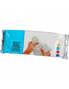 Tradineur - Pasta para modelar, arcilla maleable, suave y flexible, secado al aire, ideal para hacer manualidades, artesanía (Bl