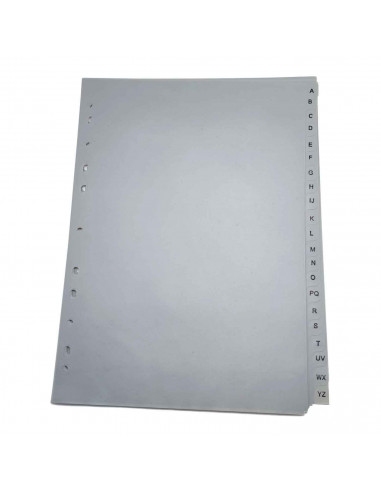 Tradineur - Pack de 3 separadores A-Z - Formato A4 - Ideal para organizar tus archivos y documentos importantes - 30 x 22,5 cm.