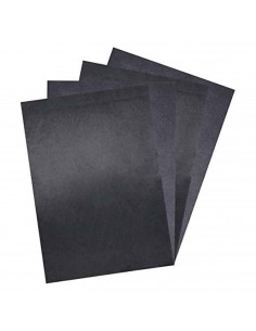 Tradineur - Pack de 30 hojas para calcar negro - Formato A4 - Ideal para proyectos de arte y manualidades - Funciona en muchas s