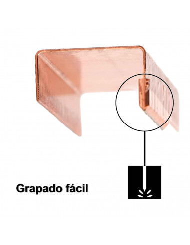 Tradineur - Caja de 2000 grapas - Fabricadas en cobre - Apto para todas las grapadoras populares y la mayoría de grapadoras (22/