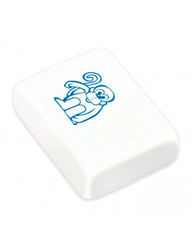Tradineur - Pack de 5 gomas para borrar - Fabricada en una goma suave de caucho sintético tipo 'miga de pan' cuadrada - 3,5 x