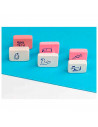 Tradineur - Pack de 5 gomas para borrar - Fabricada en una goma suave de caucho sintético tipo 'miga de pan' cuadrada - 3,5 x