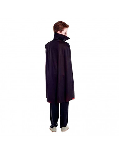 Tradineur - Capa de vampiro infantil - Accesorio/complemento para disfraz de Drácula - Longitud de 90 cm - Fabricación en fibra