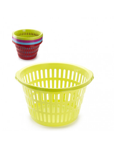 Tradineur - Cesta para la ropa redonda, cesta colada redonda, color surtido 47 x 45 x 28 cm