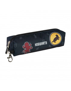 Tradineur - Estuche rectangular para el curso escolar de Harry Potter con los logos de las casas de Hogwarts y cierre de cremall