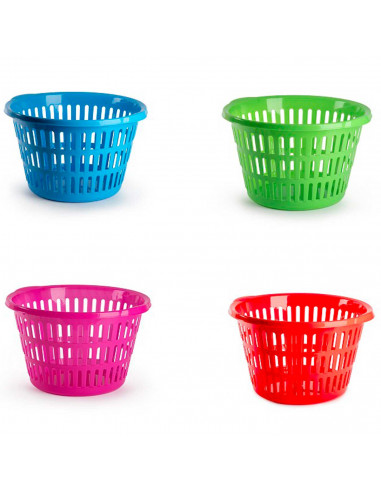 Tradineur - Cesta para la ropa redonda, cesta colada redonda, color surtido 47 x 45 x 28 cm