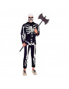 Tradineur - Traje de esqueleto soldado infantil - Fibra sintética - Ideal para las fiestas de disfraces - Carnaval, Halloween, c