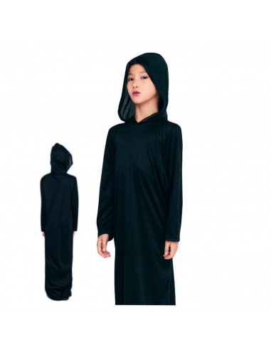 Tradineur - Túnica infantil con capucha - Fabricado en fibra sintética - Ideal para las fiestas de disfraces - Carnaval, Hallowe