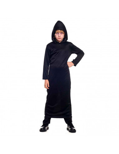 Tradineur - Túnica infantil con capucha - Fabricado en fibra sintética - Ideal para las fiestas de disfraces - Carnaval, Hallowe