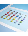 Tradineur - Pack de 4 gomas de los Vengadores, con distintos diseños, ideal para la vuelta al cole, adaptable a lapices. Medidas