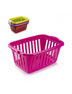 Tradineur - Cesta para la ropa rectangular color surtido, 60 x 40 x 26 cm