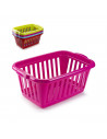 Tradineur - Cesta para la ropa rectangular color surtido, 60 x 40 x 26 cm
