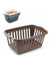 Tradineur - Cesta para la ropa rectangular color surtido, 60 x 40 x 26 cm