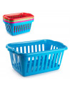 Tradineur - Cesta para la ropa rectangular color surtido, 60 x 40 x 26 cm