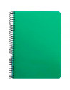 Tradineur - Pack de 5 libretas rayadas A4, tapas de cartón, encuadernación de espiral, 80 hojas, tamaño folio, material escolar,