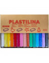 Tradineur - Caja de 15 plastilinas multicolor, modelar, flexible, suave y maleable, ideal para niños, manualidades, uso escolar,