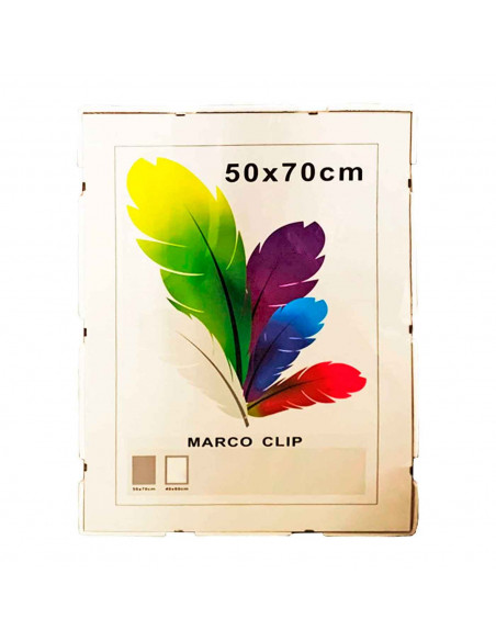 Tradineur - Marco para foto con cierre de clip, exterior 50 x 70 cm, interior 40 x 60 cm, metacrilato, soporte para fotografías,