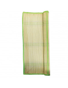 Tradineur - Esterilla de playa de fibra vegetal, enrollable, reutilizable, ligera y resistente, picnic, acampada, camping, 60 x