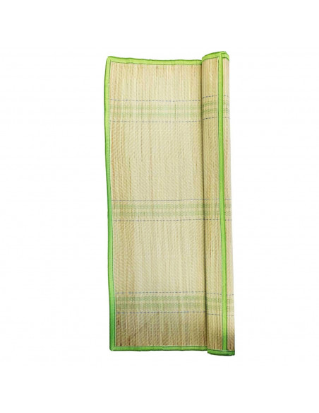 Tradineur - Esterilla de playa de fibra vegetal, enrollable, reutilizable, ligera y resistente, picnic, acampada, camping, 60 x