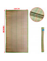 Tradineur - Esterilla de playa de fibra vegetal, enrollable, reutilizable, ligera y resistente, picnic, acampada, camping, 60 x