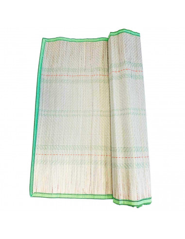 Tradineur - Esterilla de playa de fibra vegetal, enrollable, reutilizable, ligera y resistente, picnic, acampada, camping, 60 x