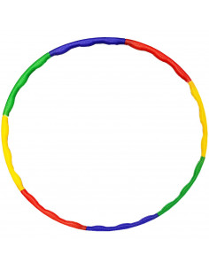 Tradineur - Hula hoop desmontable de plástico, aro de ejercicio, entrenamiento deportivo, niños y adultos, perder peso, uso domé