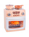 Tradineur - Cocina con horno de juguete, incluye luz y sonido, mini electrodoméstico interactivo, simulación, funciona con pilas