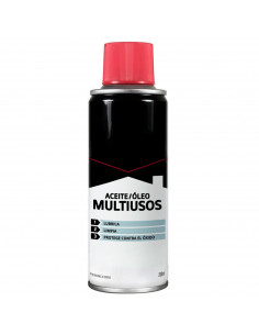 Tradineur - Aceite multiusos 3 en 1, spray de aceite anticorrosivo con cánula, coches, bicicletas, lubrica, limpia y protege con