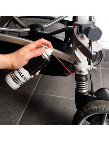 Tradineur - Aceite multiusos 3 en 1, spray de aceite anticorrosivo con cánula, coches, bicicletas, lubrica, limpia y protege con