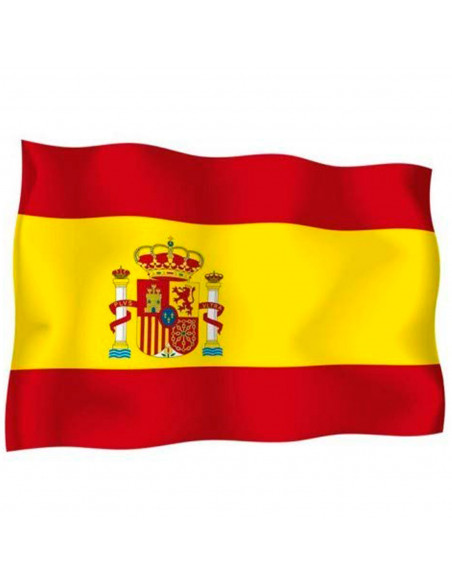 Tradineur - Bandera de España para balcón, válida para mástil, poliéster, resisetente a la intemperie, exterior, eventos deporti