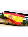 Tradineur - Bandera de España para balcón, válida para mástil, poliéster, resisetente a la intemperie, exterior, eventos deporti