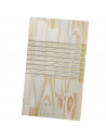 Tradineur - Tabla plana de madera natural para lavar ropa a mano, lavado manual, lavandería, resistente y duradera, diseño senci